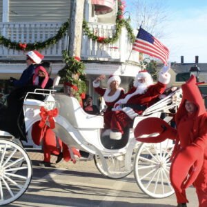 Santa Arrives by Fire Engine